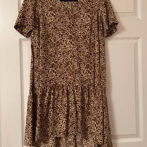 A New Day Leopard Print High-Low Dress